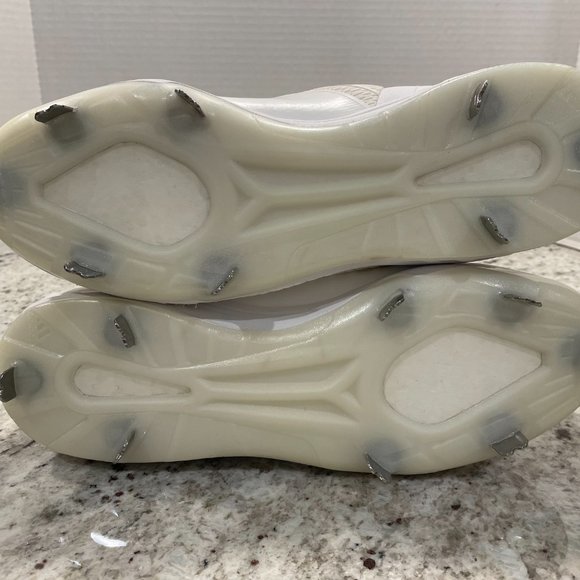 Adidas Icon 3 Cleats White Material Men's 11.5 - Picture 9 of 9